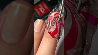 Watermarble with gel! #nails #nailpolish #nailsart #nailart #nailarttutorial #easynailart