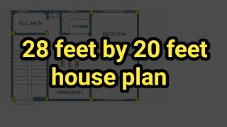 28x20 house plan 2bhk | 28 feet by 20 feet house plan