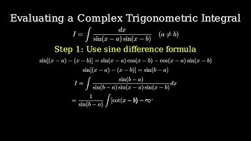 37.📚 Evaluate Integral of 1 / (sin(x - a) * sin(x - b)) | Advanced Integration|sinsixty