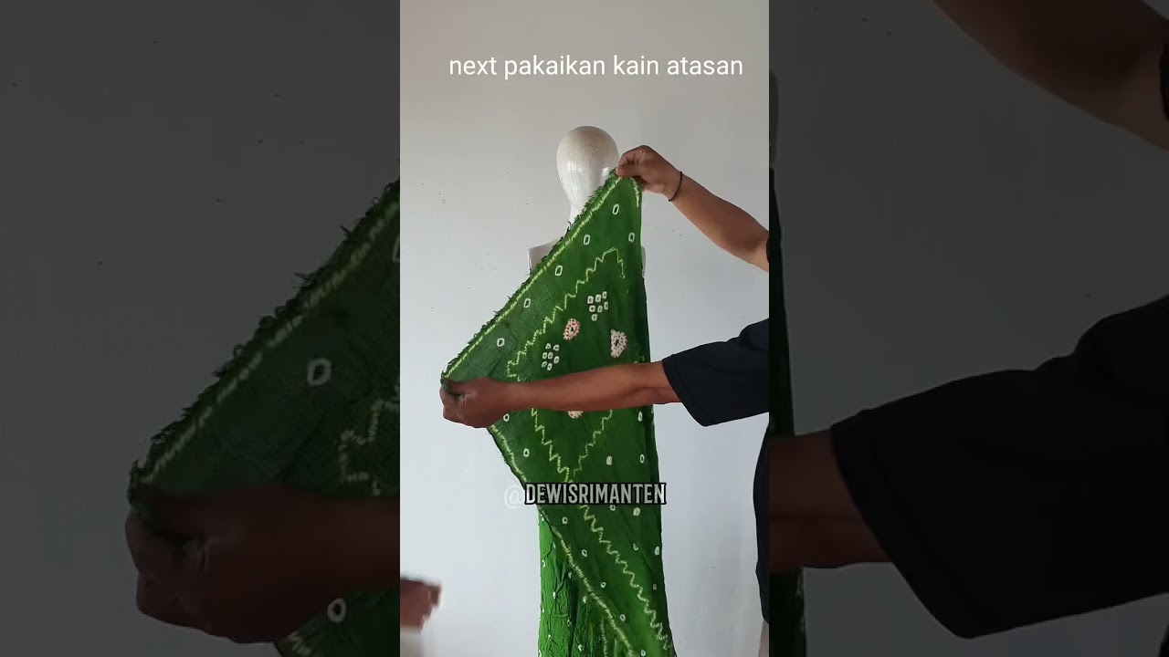 Cara memakai kain siraman