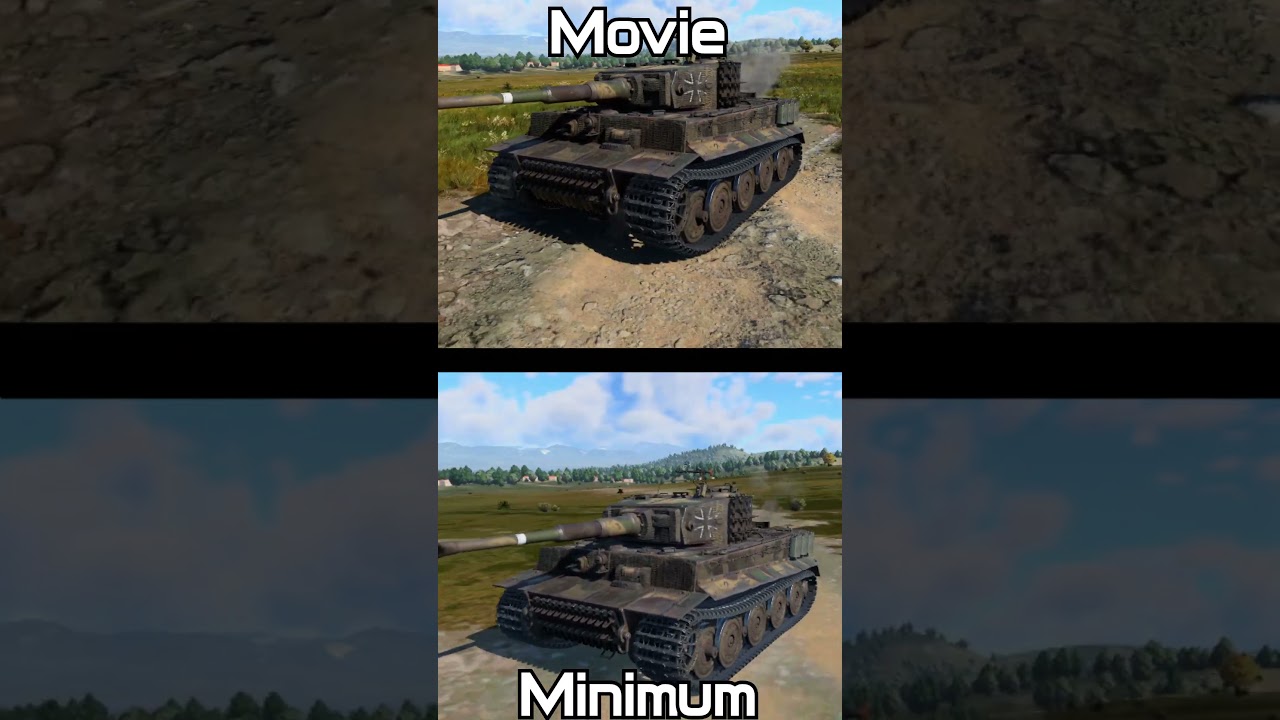 War Thunder Graphics Comparison  Tiger 1