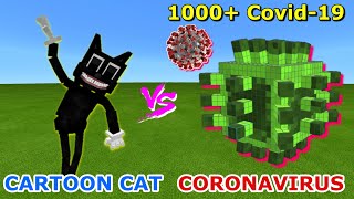 CARTOON CAT vs. 1000+ CORONAVIRUS (Covid-19) in Minecraft PE | THAT'S ALL, FOLKS! screenshot 4