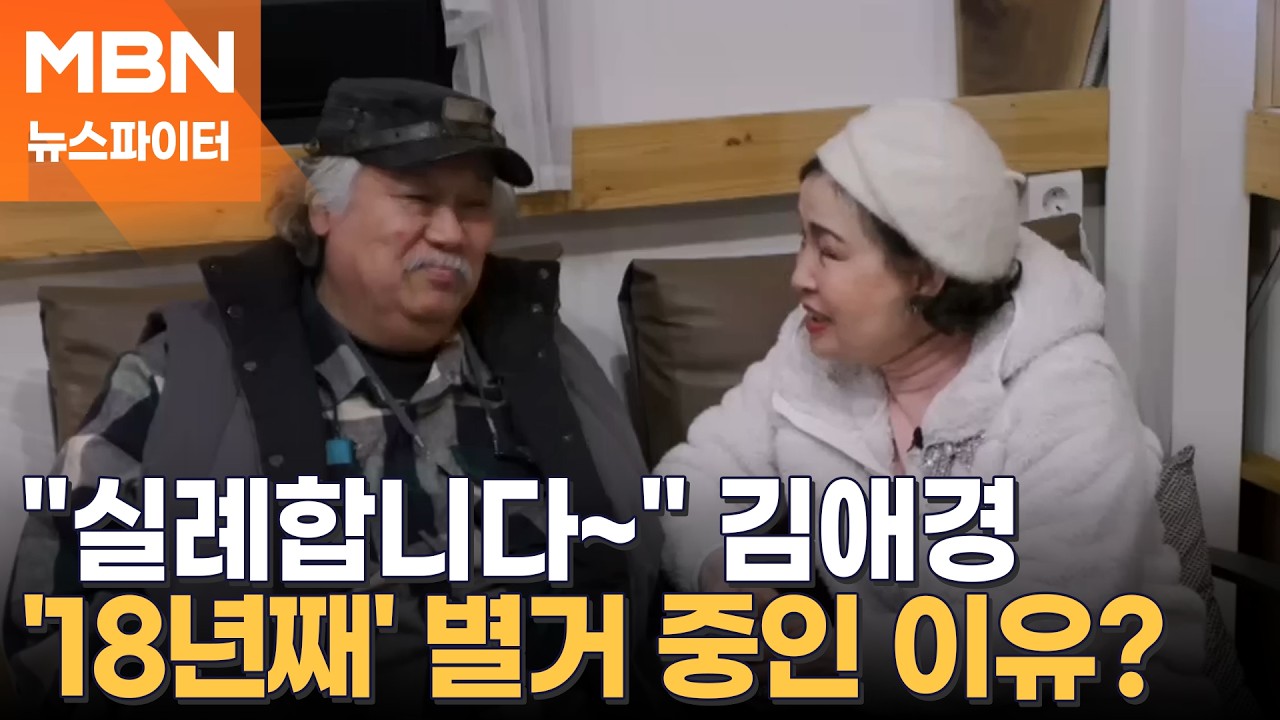 배우 김애경, 5살 연하 남편과 18년째 별거 중? - 뉴스파이터