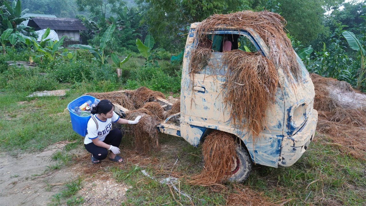 Genius girl challenge, restart truck, car not working for 35 years