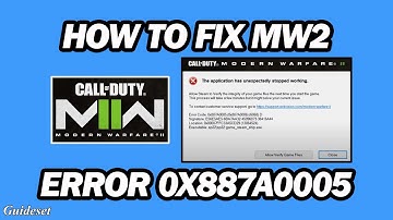 Fix Modern Warfare 2 Error 0X887A0005 the Application Has Unexpectedly Stopped Working