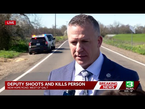 Sacramento deputy shoots shotgun-wielding man along remote road