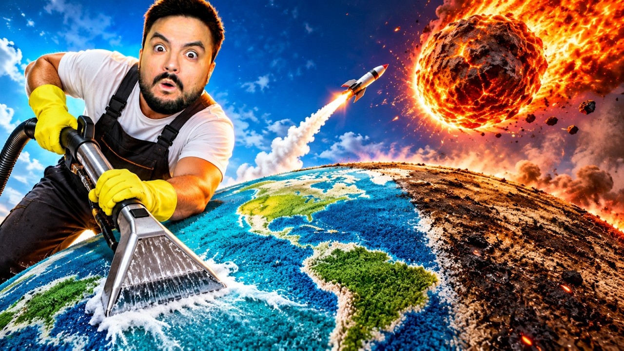 QUERIA RELAXAR LIMPANDO TAPETE E O MUNDO EXPLODIU!