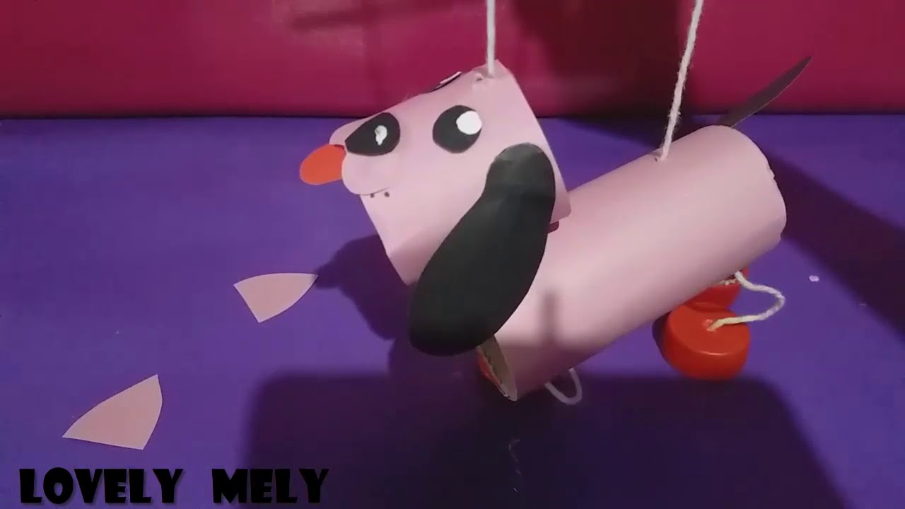 Como hacer una marioneta de perrito con cono de cartón!! - YouTube