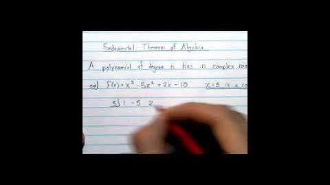 Pre-Calculus 2.5 - Complex Zeros of Polynomial Functions (part 1)