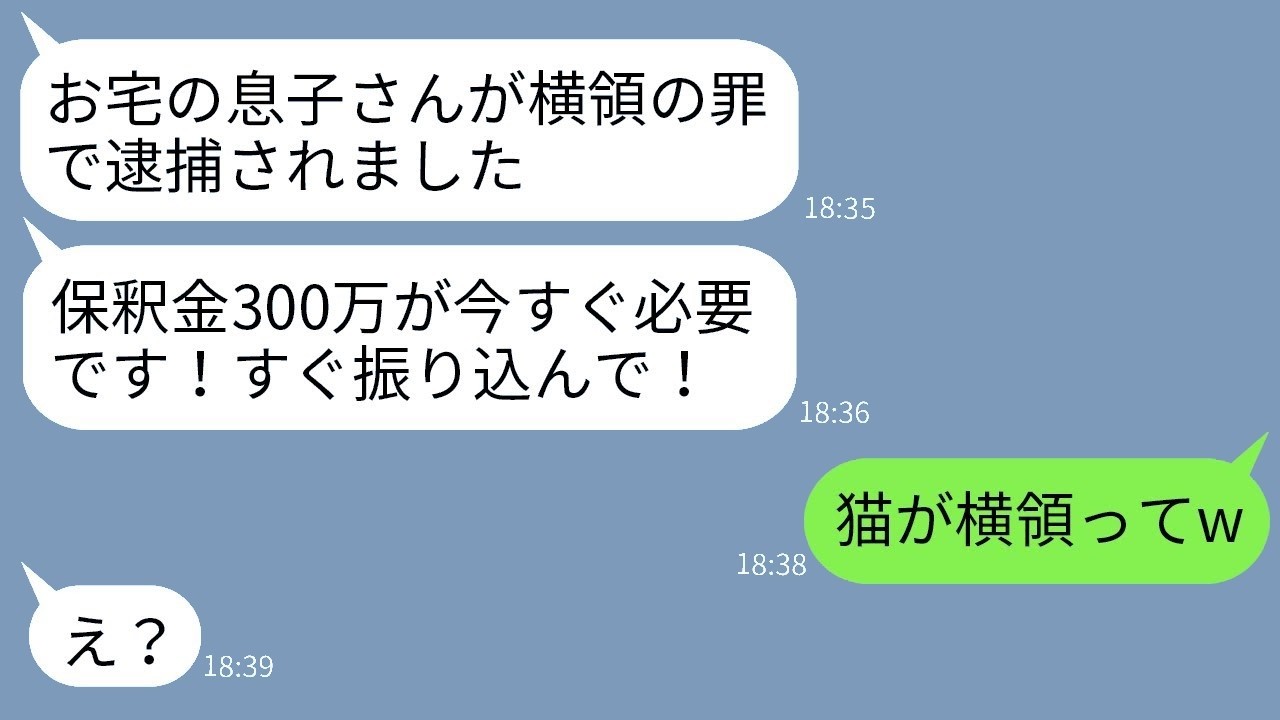 「『保釈金300万払え！』自称弁護士の要求に…私が“最愛の息子”の正体を告げた瞬間、男の反応がヤバすぎたwww」