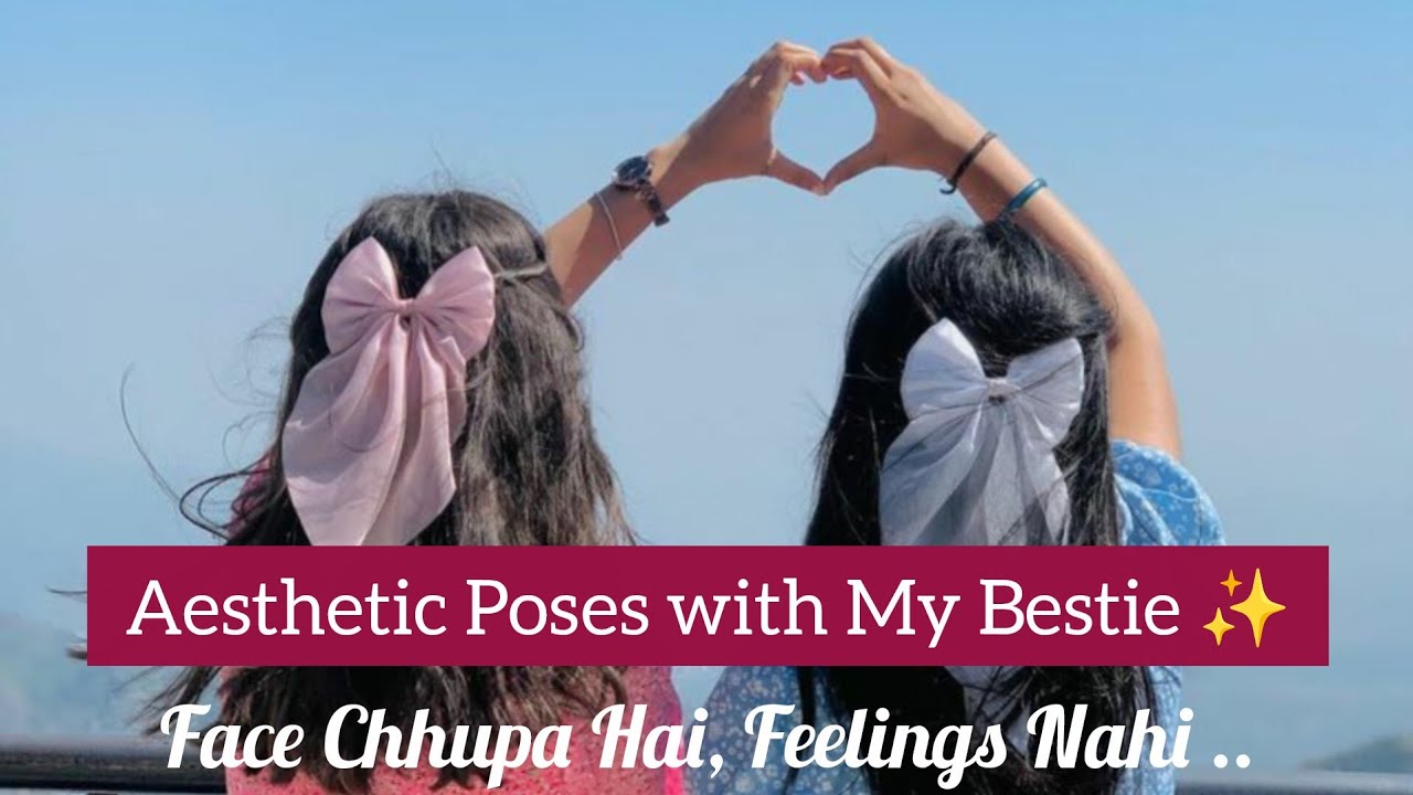 Bestie Goals 😍 | Trendy Hidden Face Poses You’ll Want to Try Today! 🎀🫰