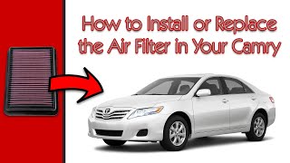 How to Replace the Air Filter in Your Toyota Camry by Militarized Citizen 111,004 views 12 years ago 2 minutes, 25 seconds