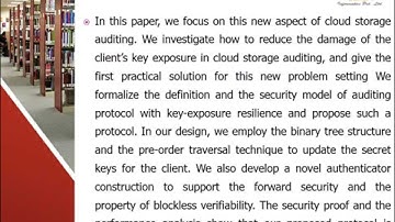 enabling cloud storage auditing with key-exposure resistance