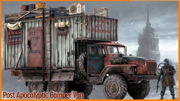 Post Apocalyptic Camper Van | Ural 4320 Scale Model Truck