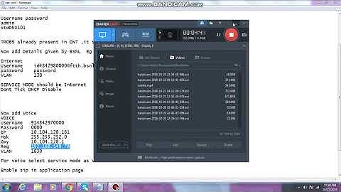 BSNL FTTH Internet and Voice Configuration for LCO in Netlink Syrotech ONT