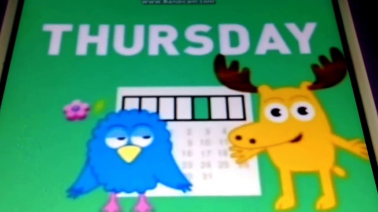 Noggin Today Is Monday Tuesday Wednesday Thursday YouTube