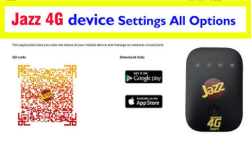 Jazz 4G device settings | All Options Step by Step Complete configuration and installation Details