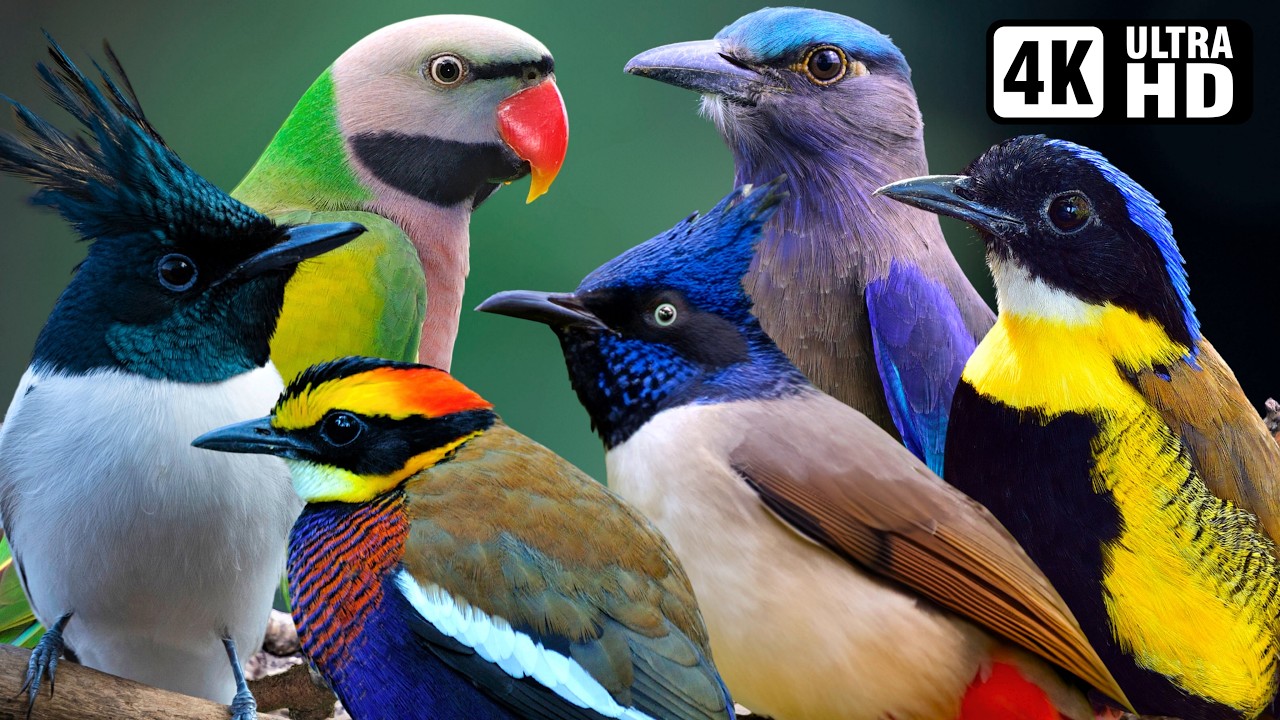 100 MOST BEAUTIFUL BIRDS OF INDIA 🦚 4K Birdsong for Deep Sleep, Stress Relief & Mind Healing 🌿