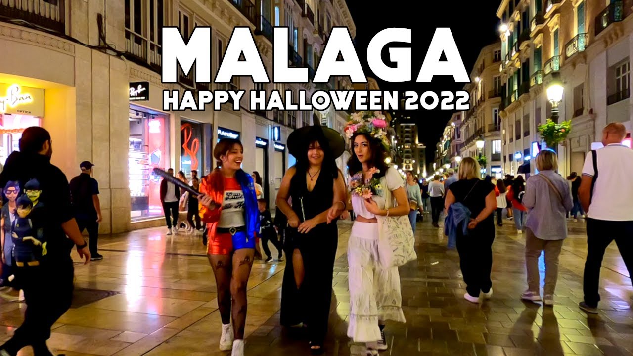 Malaga City Spain Happy Halloween 2022 Update Costa del Sol Andalucía