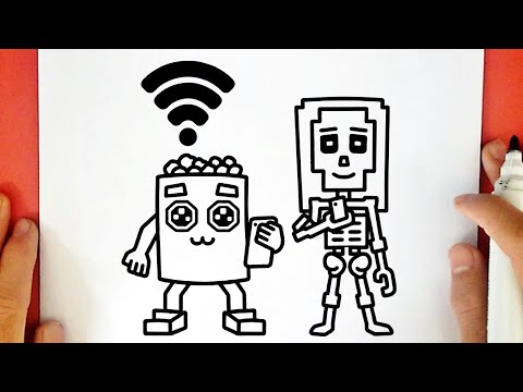 Cómo dibujar a LOS MOBILIS de STEAL A BRAINROT (Roblox)