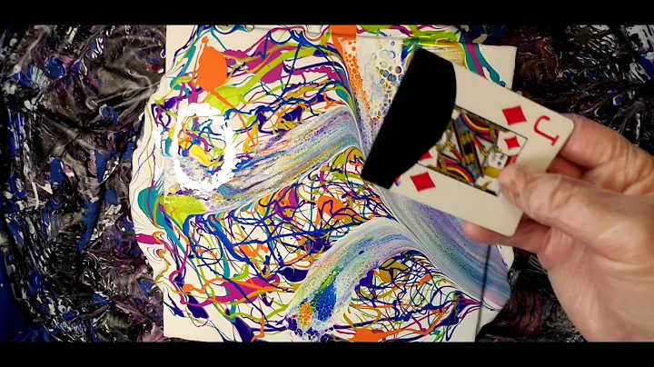 #73 Drizzle, swipe, wreck, and spin! Acrylic pour Kathleen Miller inspired!