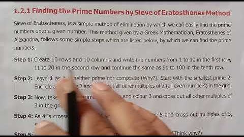 6th std maths prime number by sieve of Eratosthenes method  chapter1 term2