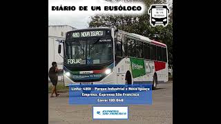 Registro da linha 480I - Parque Industrial x Nova Iguaçu, carro RJ 130.048 da Expresso São Francisco