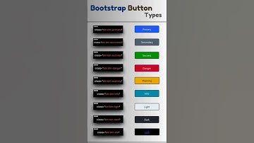 Bootstrap button types #css #bootstrap