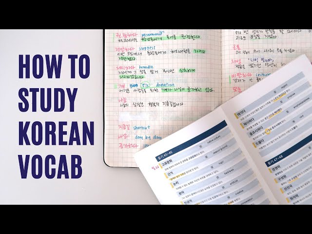 Tips for learning Korean vocab + making schedules | TOPIK 한국어능력시험 어휘 공부법 class=