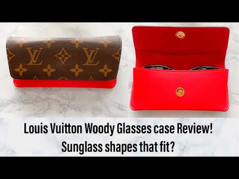 LOUIS VUITTON Monogram Woody Sunglass Case Rouge 1258438