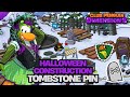 HALLOWEEN CONSTRUCTION STARTS! 🎃 TOMBSTONE PIN 🪦 | CLUB PENGUIN DIMENSIONS