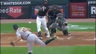Chris Bassitt Hit by a 100 MPH comebacker 8/17/2021