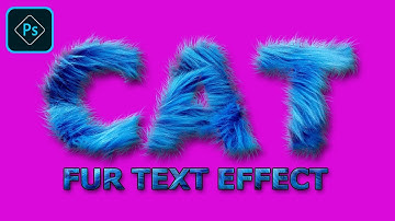 Create a realistic furry text effect in Photoshop.