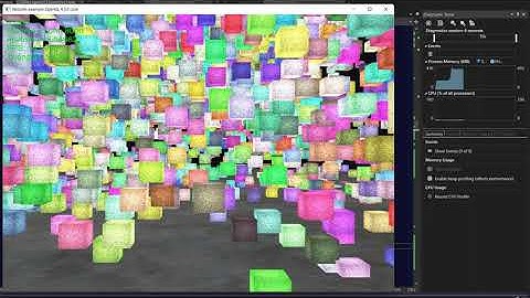 Instanced rendering using cubes as particles on OpenGL 4.5.0 core C++ Visual Studio 2022