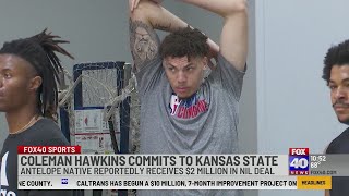 Coleman Hawkins transfers to Kansas State, will reportedly receive $2 million in NIL deal