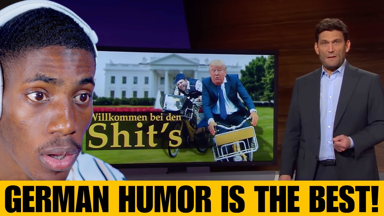 American Reacts German TV Roasting Donald Trump Merz trifft Trump