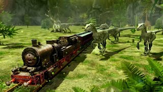 Train Simulator Dinosaur Park Cartoon video screenshot 3