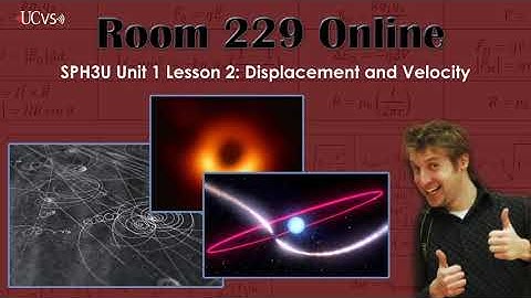 SPH3U Unit 1 Lesson 2: Displacement and Velocity