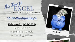 It's Time To Excel - Implement A Simple Accounting System