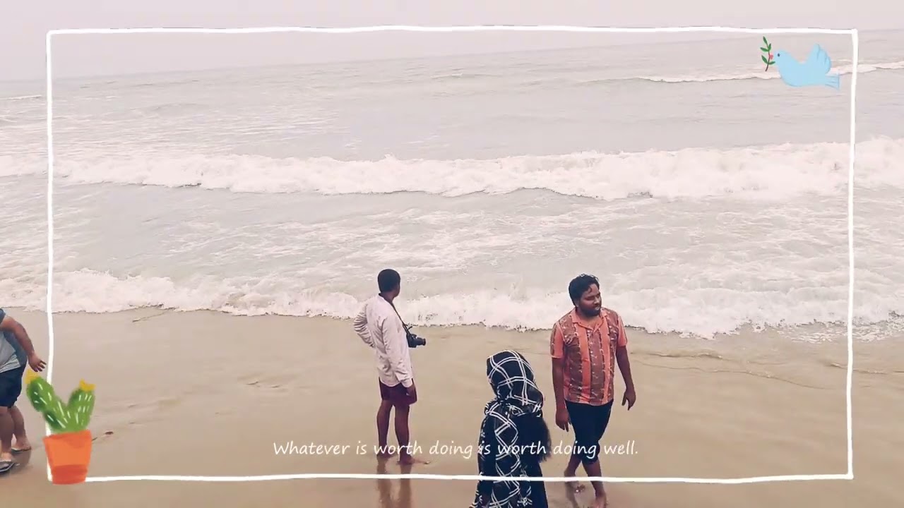 Fun at Chennai Marina beach 