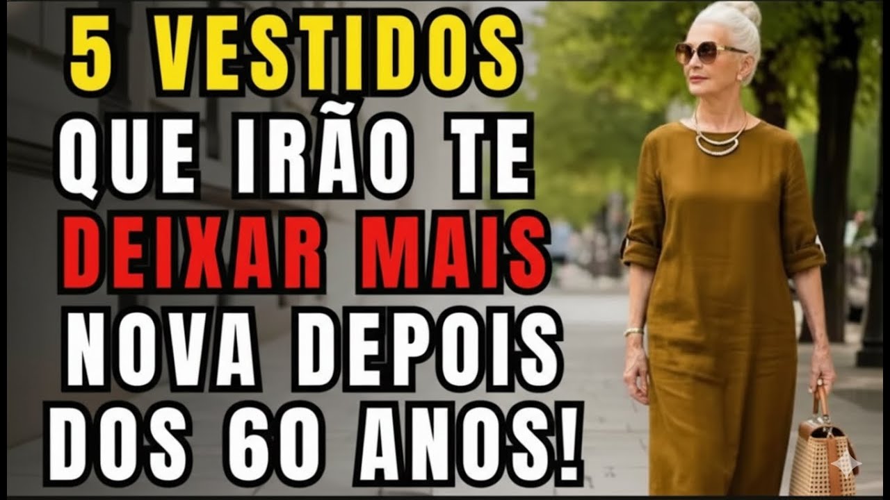 5 Vestidos Que Deixam MULHERES 60+ Com Aparência Mais Jovem!