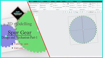 Spur gear Design and Mechanism Part 1 | Creo Tutorials |