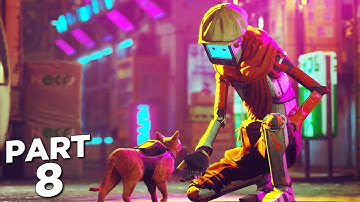 STRAY PS5 Walkthrough Gameplay Part 8 - CLEMENTINE (FULL GAME)