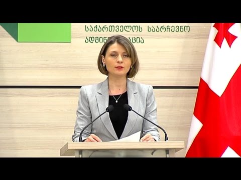ცესკოს პრეს-სპიკერის ანა მიქელაძის ბრიფინგი