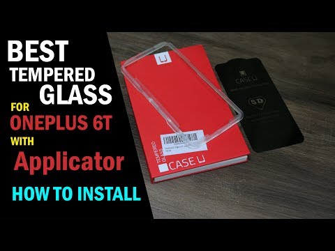 Best Selling Tempered Glass for Oneplus 6T on Amazon, with Applicator