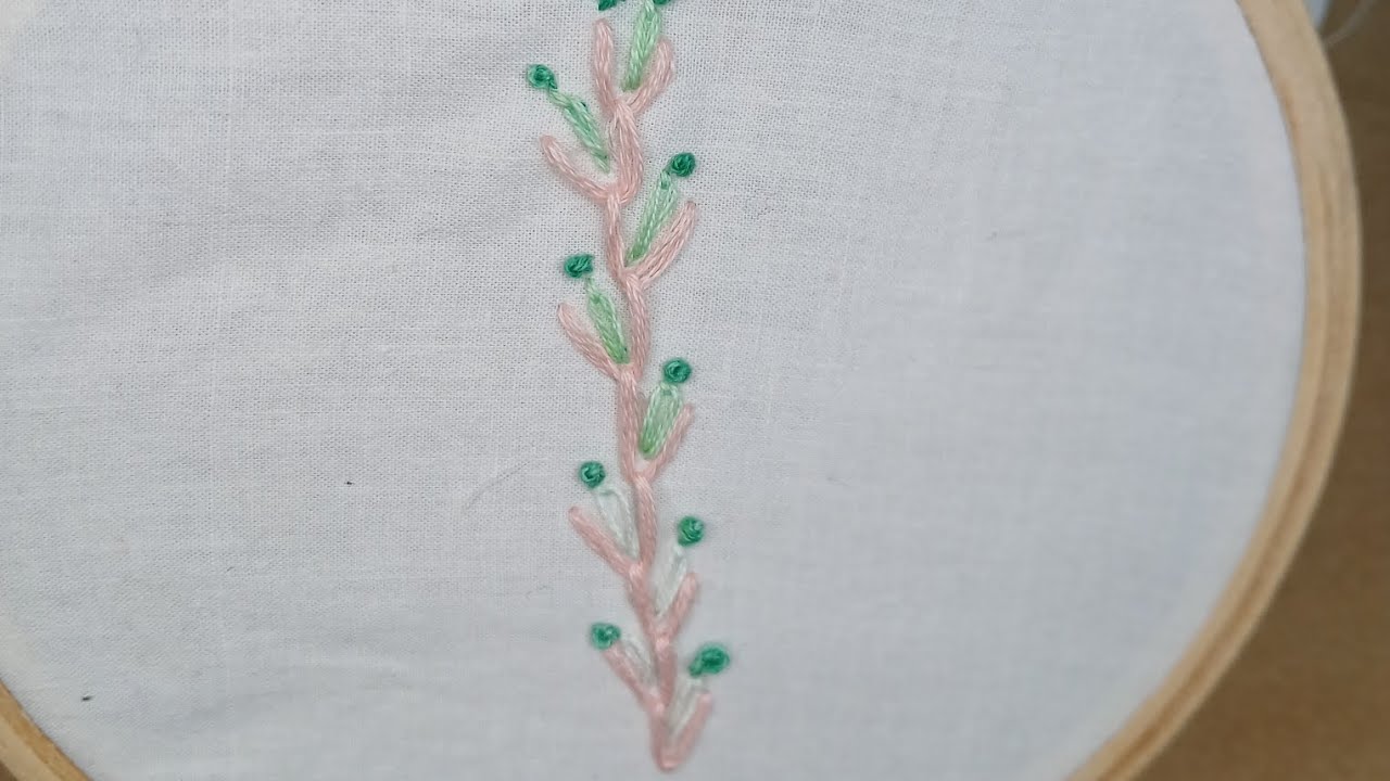 Easy hand embroidery design #