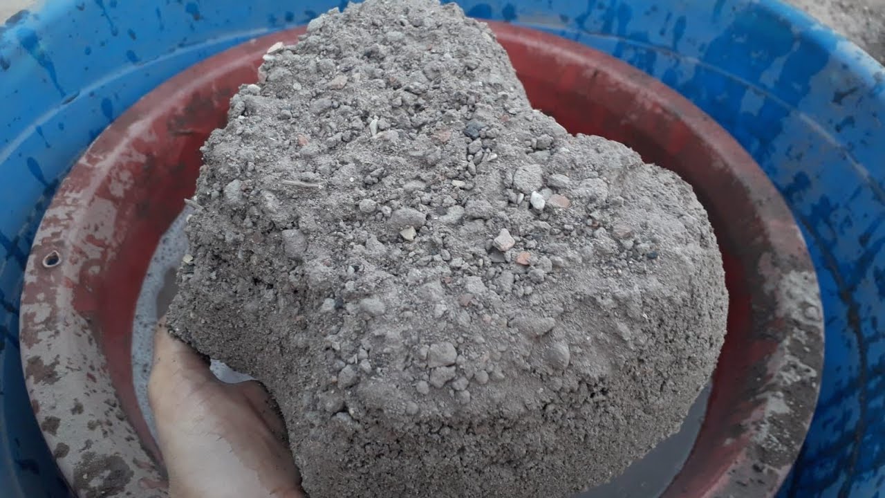 New video || ASMR|| Handmade extra griity Crunchy cement sand texture crumbling in water 💦😴mini libi