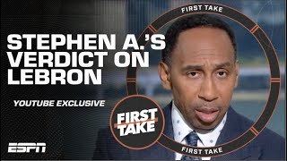 Stephen A. HITS BACK at the LeBron James vs. Michael Jordan debate 🍿 | First Take YouTube Exclusive