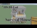 Minecraft 10x10 Lot Survival House