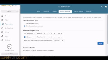How to use Alarm.com Arming Schedules to Automatically Arm your System